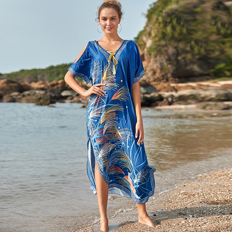 Bikini cover-up kwastje strand tuniek zomer pareo strand cover-up badpak strand tuniek jurk strandkleding  q904