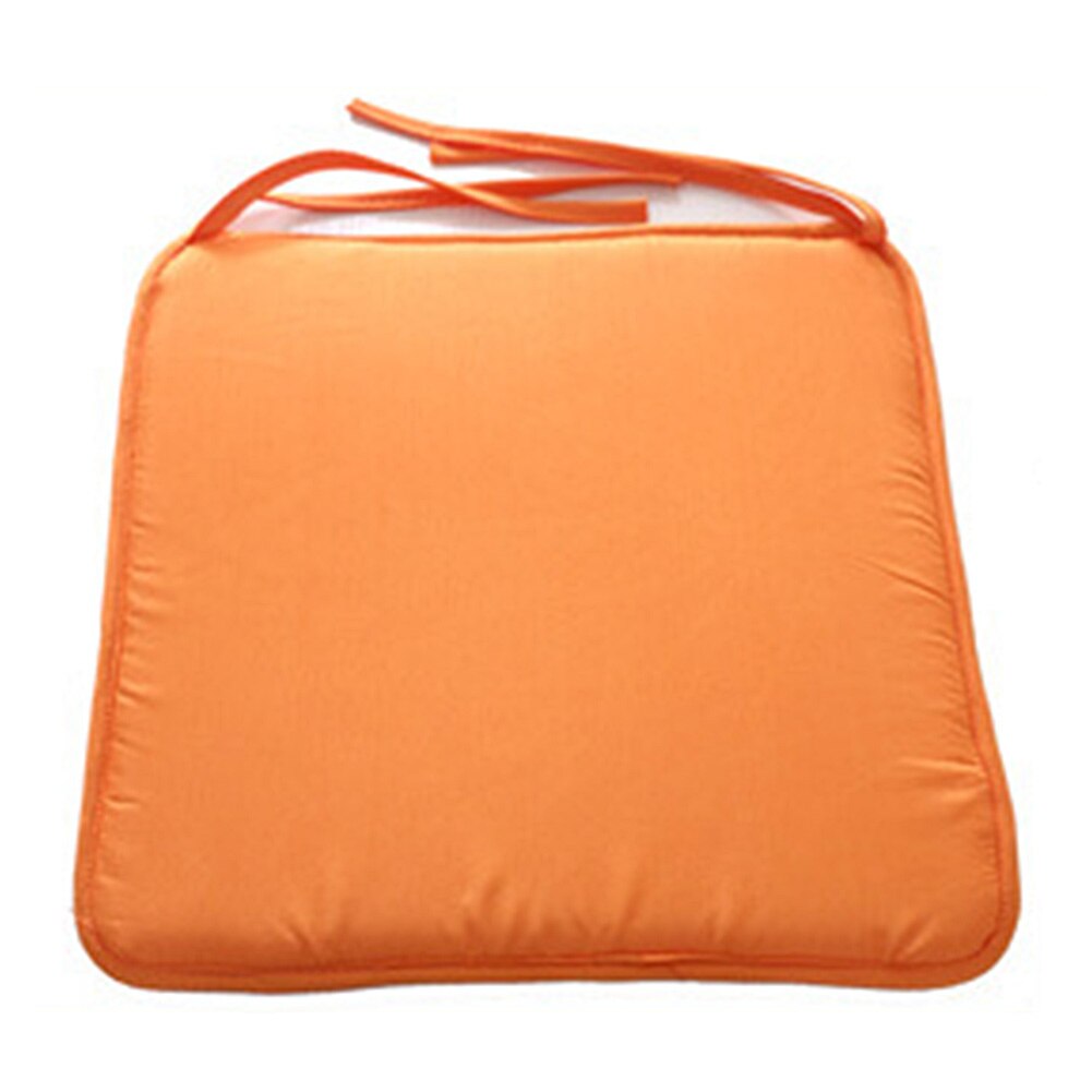 40x40cm Feste Terrasse Stuhl Kissen Tatami Schutz Hause Büro Esszimmer Platz Mit Kabel Dekoration Nicht Unterhose Sitz Pad Weichen: Orange