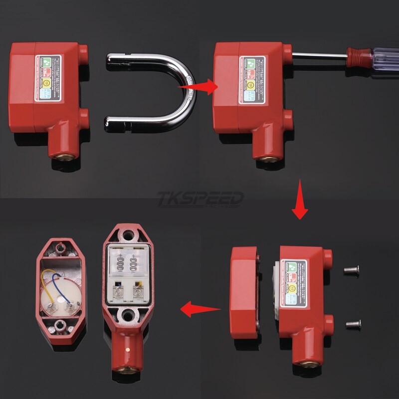 Waterdicht Motorfiets Alarm Lock Anti-diefstal Moto Bike Home Waarschuwing Security Disc Lock Voor Diefstal Bescherming Alarma Moto