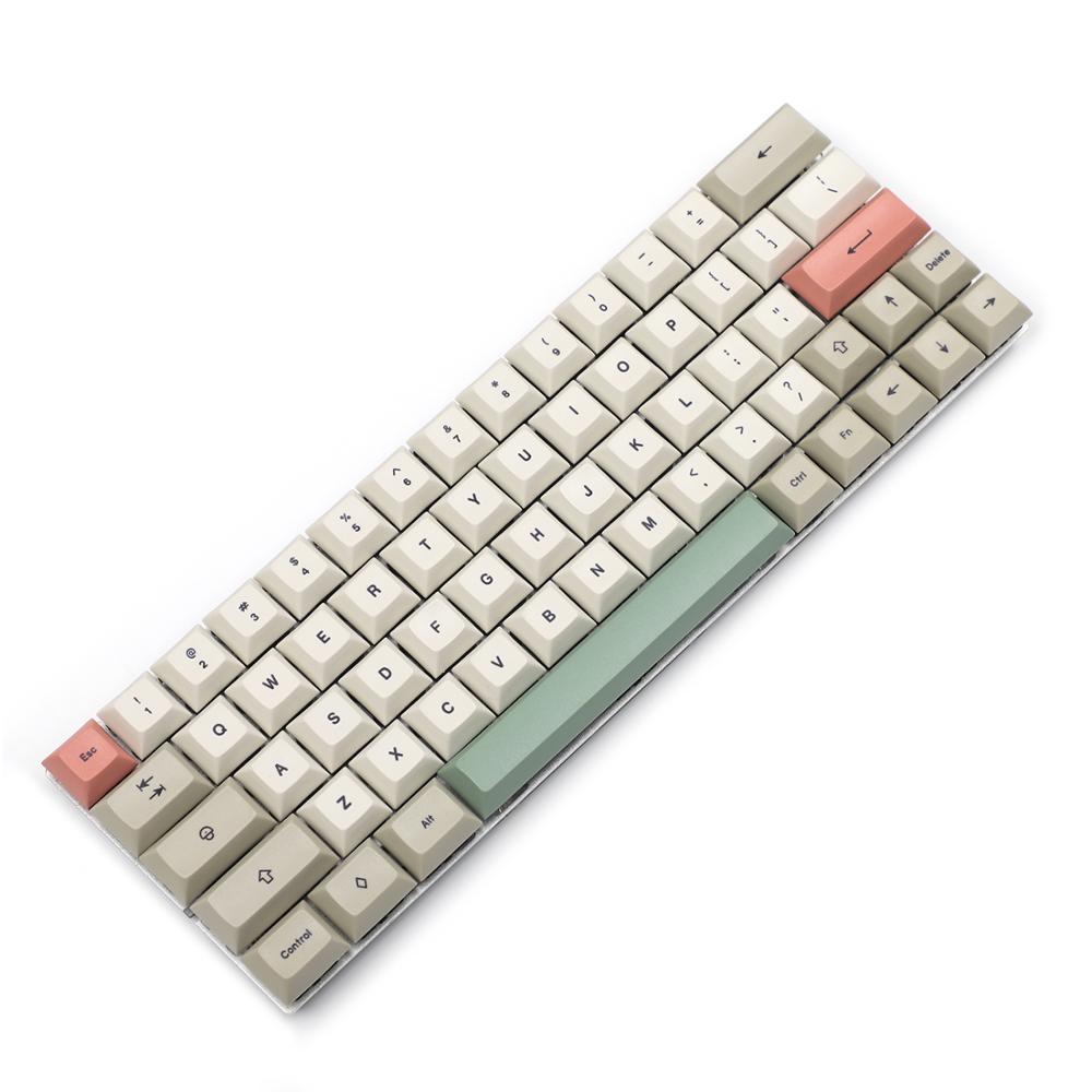 YMDK DSA Profile 9009 Dye Sub 61 64 68 ANSI Keyset Thick PBT Keycap set For MX Mechanical Keyboard GH60 XD64 GK64 Tada68
