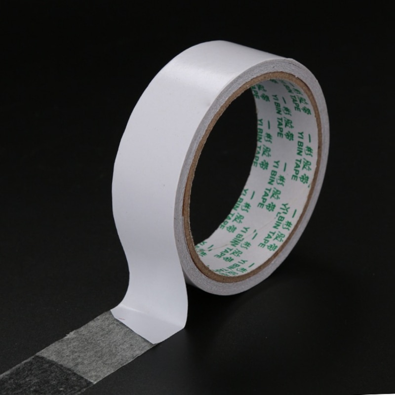 Strong Adhesive Clear Double Sided Sticky Tape DIY Craft -Wrap 5mm 10mm 20mm Ultra-thin High-viscosity White Cotton