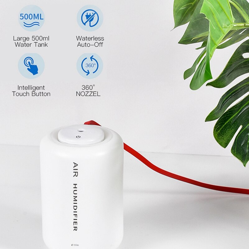 Usb elektrische aroma luchtverspreider ultrasone luchtbevochtiger etherische olie aromatherapie koele mistmaker voor thuis