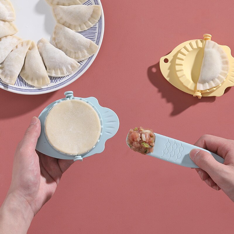 Køkken tilbehør diy dumpling forme værktøj dejen tryk dumplings jiaozi maker værktøjer wienerbrød cutter køkkenredskaber køkken gadgets