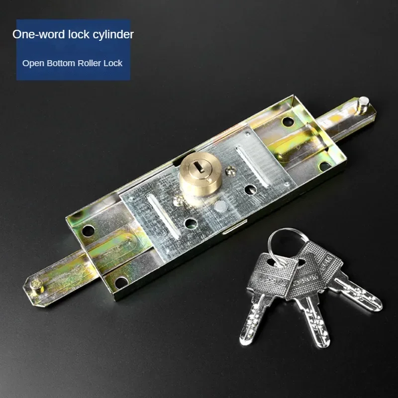 Solid Brass Deadbolt Door Lock with Cross Key Anti-theft Security for Roller shutter door Lock: Beige