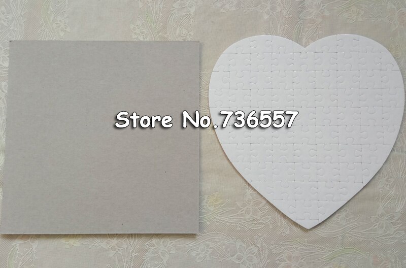15pcs blank heart-shaped Sublimation Puzzles blank pearl Jigsaw