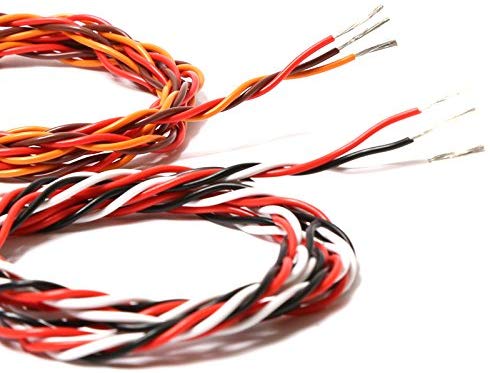 5M 16 Voeten 22AWG 26awg 30/60 Core 3 Manier Twist Servo Verlengkabel Jr Futaba Twisted Wire Lead Voor rc Vliegtuig Accessoires