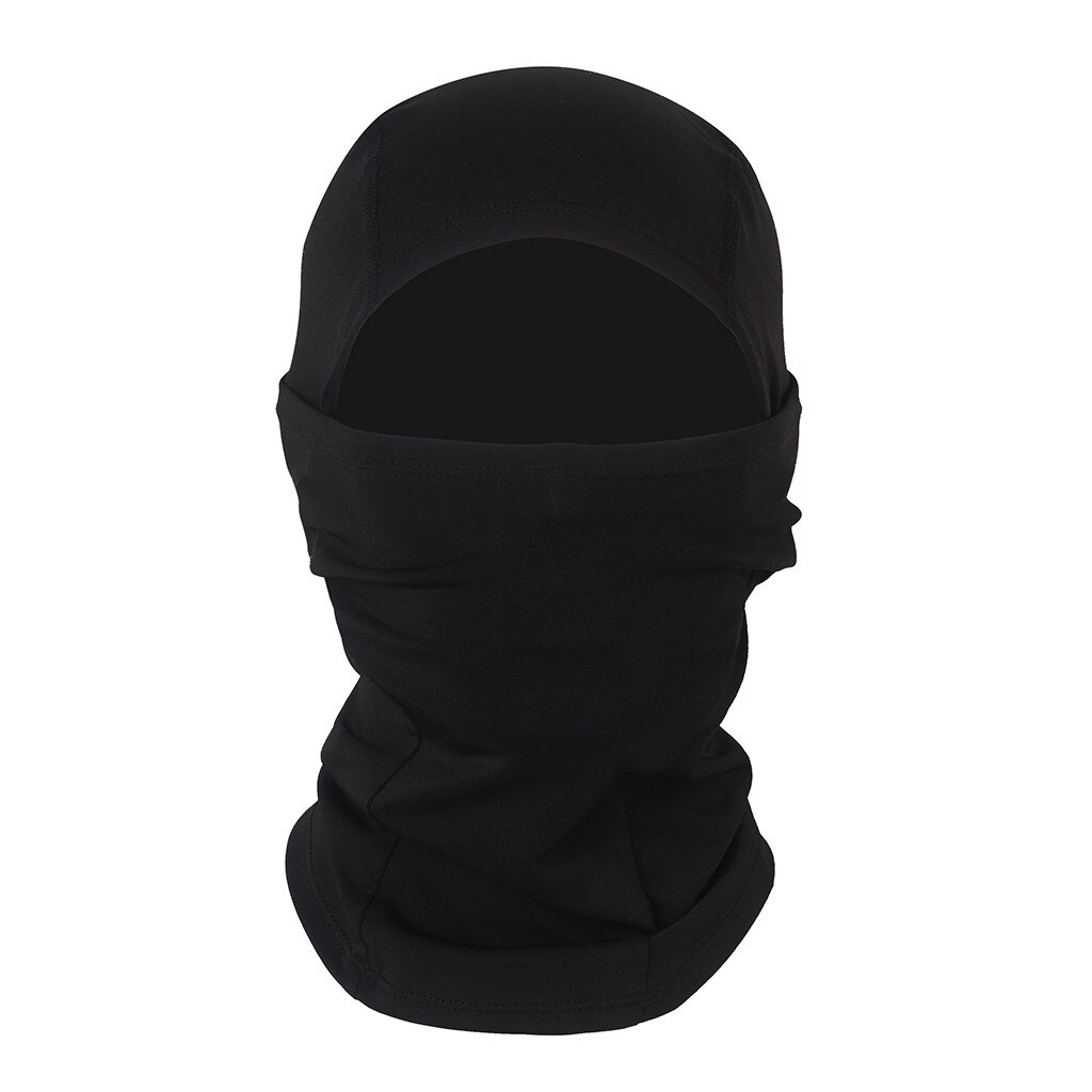 Dust-proof Face Mask Universal Outdoor Sport Headgear Bandanas Headwear Thin Mask Scarf Windproof Smog-Washable: Black