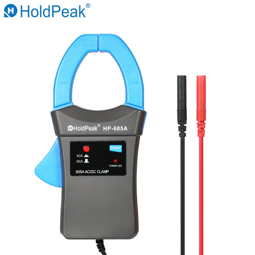 Stroomtang Ampèremeter HoldPeak 6A/40A DC/AC Stroomtang Adapter tester Clamp-On Adapter Meter met test Probes