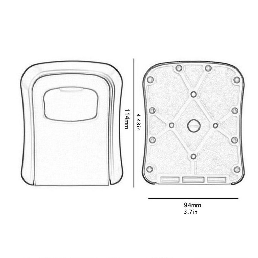 OS5402 Model Zinc Alloy Material Combination Lock Key Box Decoration Site Wall-mounted Password Key Box