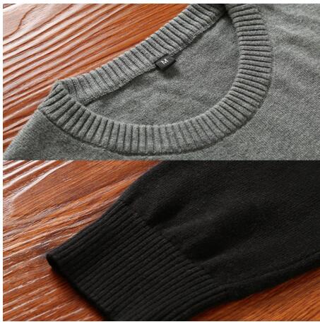Mannen Fall Casual Gestreepte Katoenen Trui Mannen O-hals Warm 100% Katoen Gebreide Truien Mannen Plus Size Truien jas