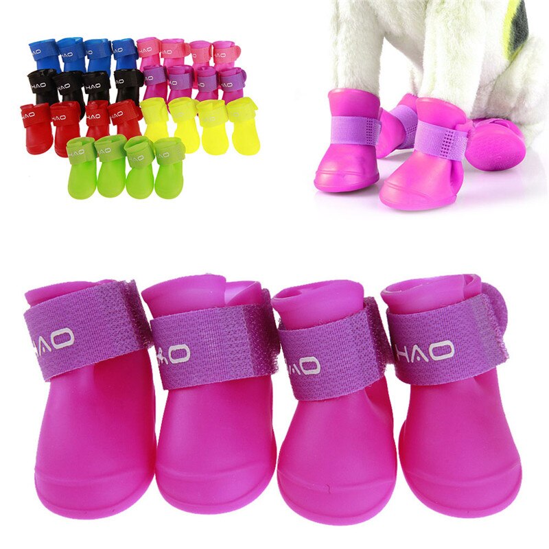 SUEF-bottes de pluie pour chiens et chats | 7 couleurs de chien et chat, fournitures pour animaux de compagnie, imperméables et antidérapantes, @ 01