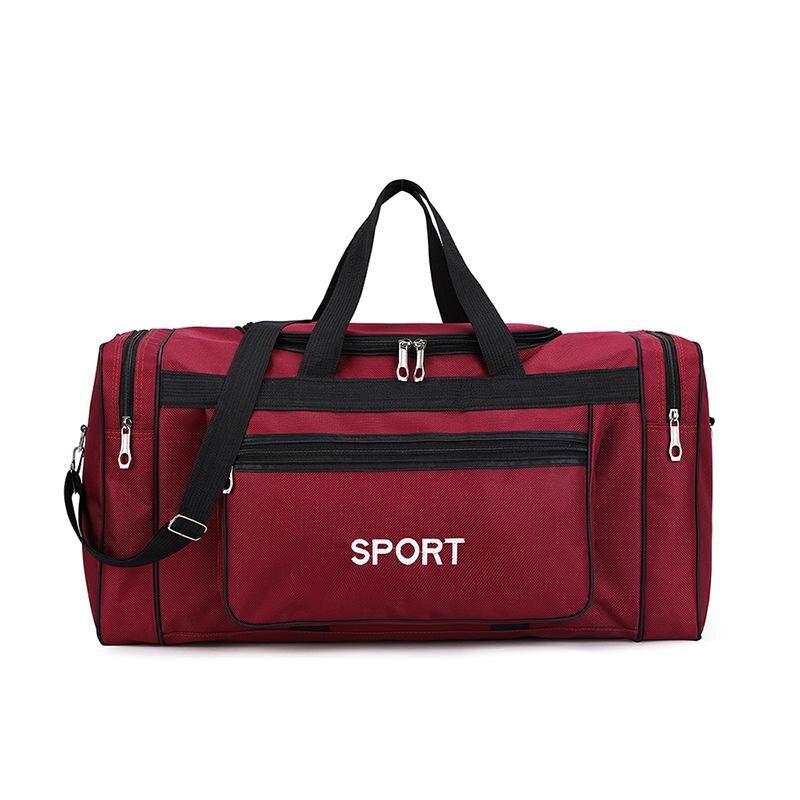 Nylon-reisetasche, wochenend-sporttasche, große mehrzweck-handgepäcktasche für reisen, 40l reisetaschen: Rot