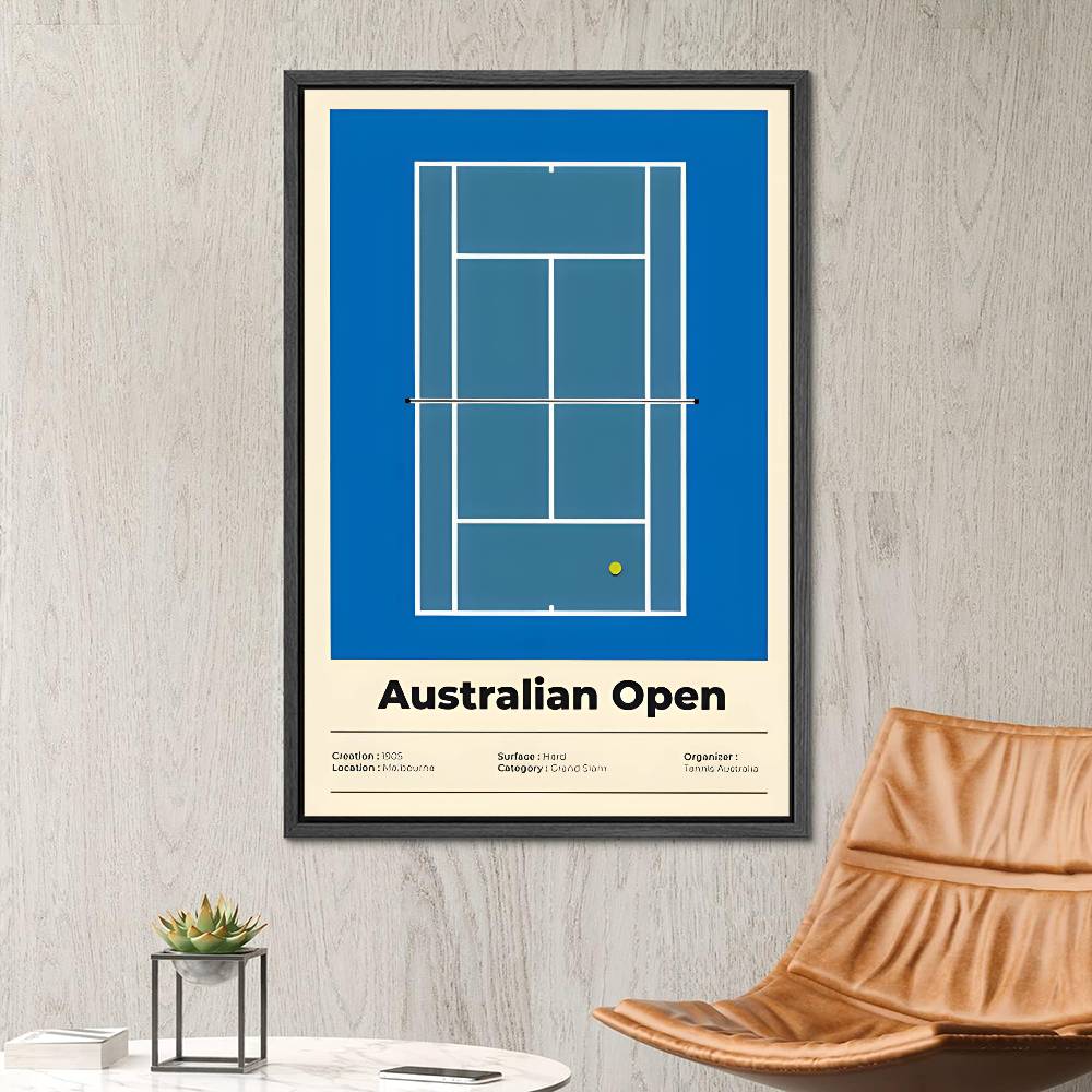 Plakaty Tenisowe zatrzasnąć seria wielki Tenis HD Samoprzylepne Wodoodporne Dekoracje Ścienne robić Salonu, Sypialni, Baru, Estetyczne