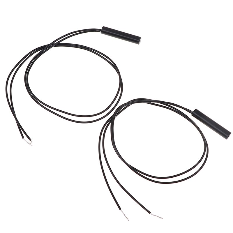 ! 2pcs Cylindrical Plastic Mounted Reed Proximity Switch Magnetic Sensor Normal Open 34cm