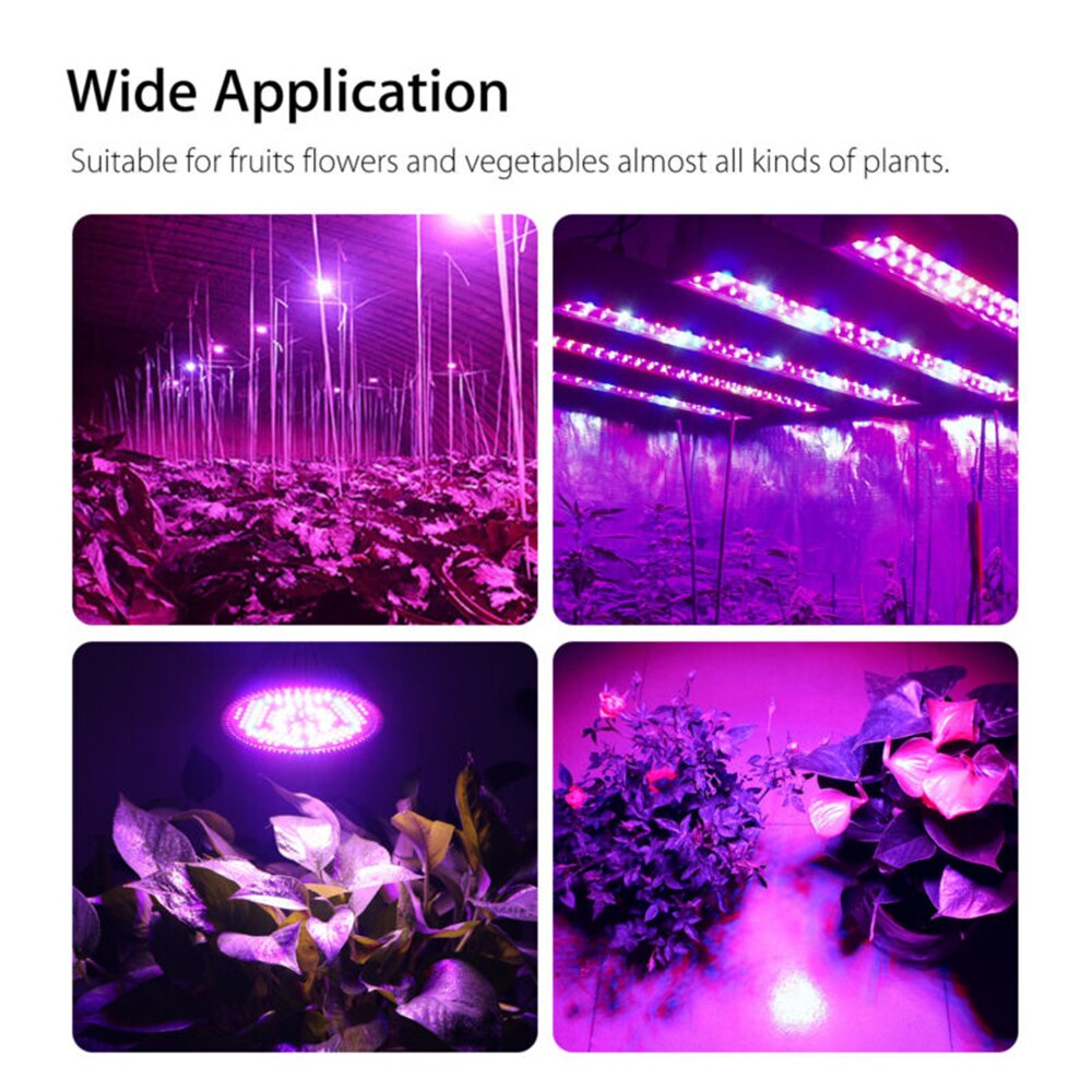 100 watt led kweeklamp voor planten,  e27 aluminium lampen met volledig spectrum, tuin, fruittuin, planten