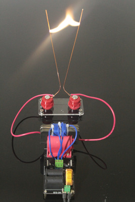 Arco escalera de Jacob de alta tensión experimento DIY experimento Kit bobina de Tesla experimento de Física geek juguete ZVS de fuente de alimentación de 24V: integrated AC