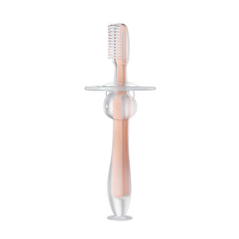 Spazzolino da denti per bambini in Silicone morbido spazzolino da denti per bambini cura orale dentale spazzolino da denti per bambini spazzolino da denti per bambini articoli per bambini: Pink