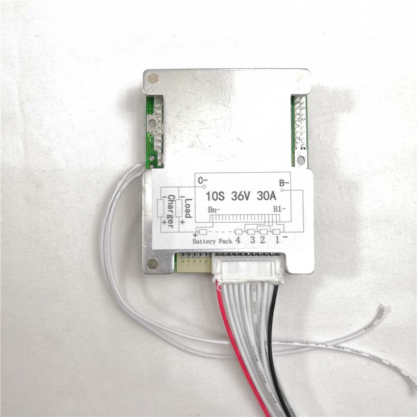 36V lithium ion battery protection circuit 10S 36V/37V 30A BMS ON/OFF switch