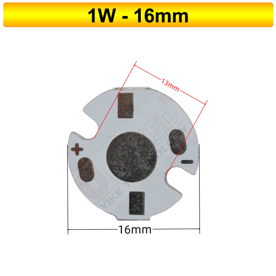 Placa de seguimiento de luz LED, base de placa de aluminio, placa PCB LED para chip led de alta potencia, 1W, 3W, 5W, 7W, 9W, 12W, 15W, 18W, 21W, 24W, 30W: Azul