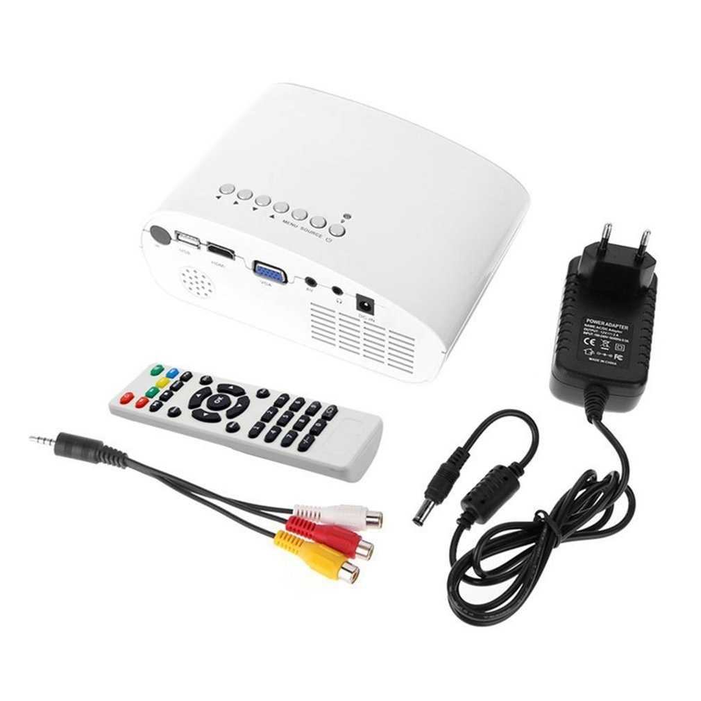 Rigal-miniproyector Led Rd802 Draagbare para cine en casa, con proyector Lcd, Usb/vga/hdmi, tipo de dibujos animados, para películas y vídeos, Rd-802