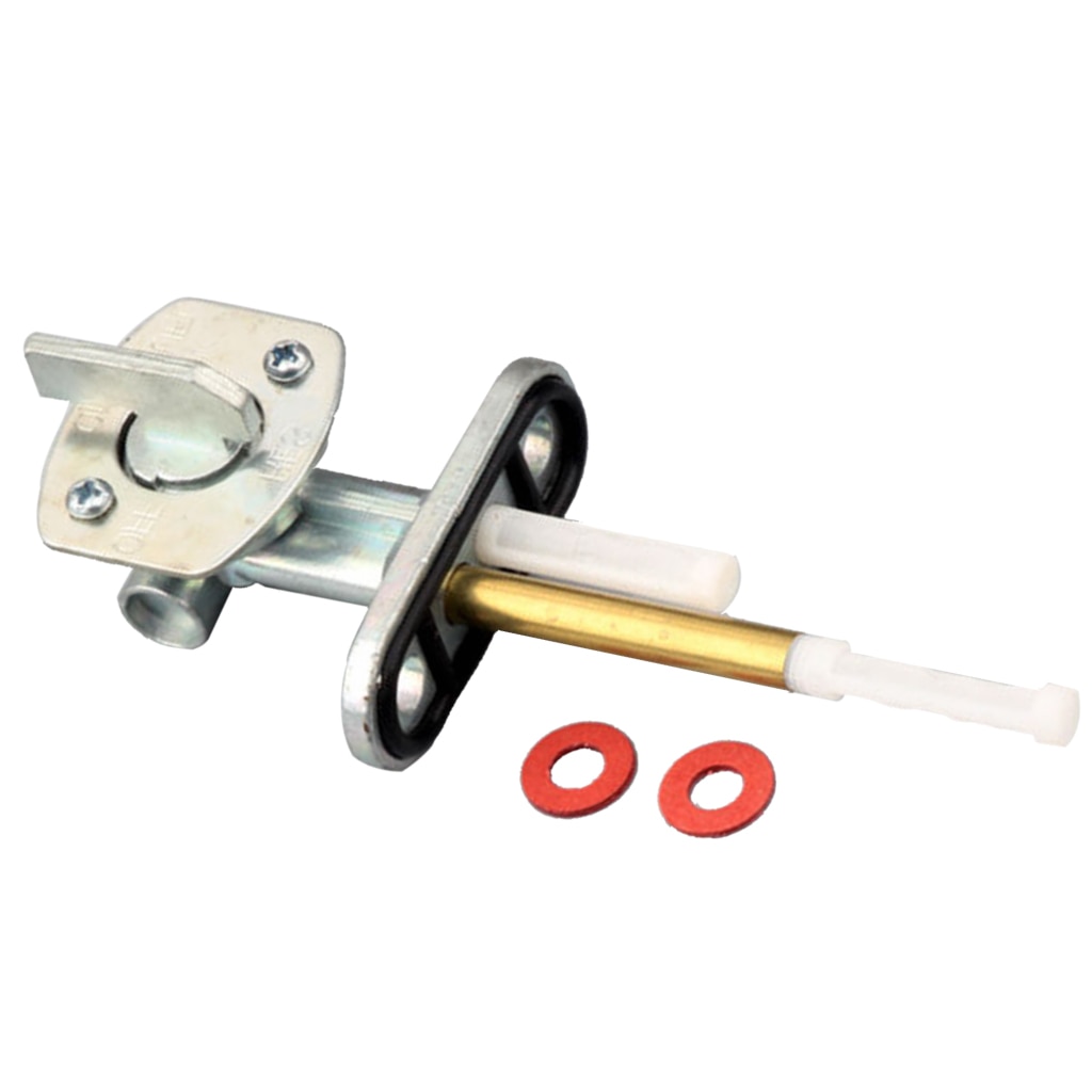 Universal Gas Tank Fuel Switch Valve Pump Petcock With 2 Pieces Red Gaskets