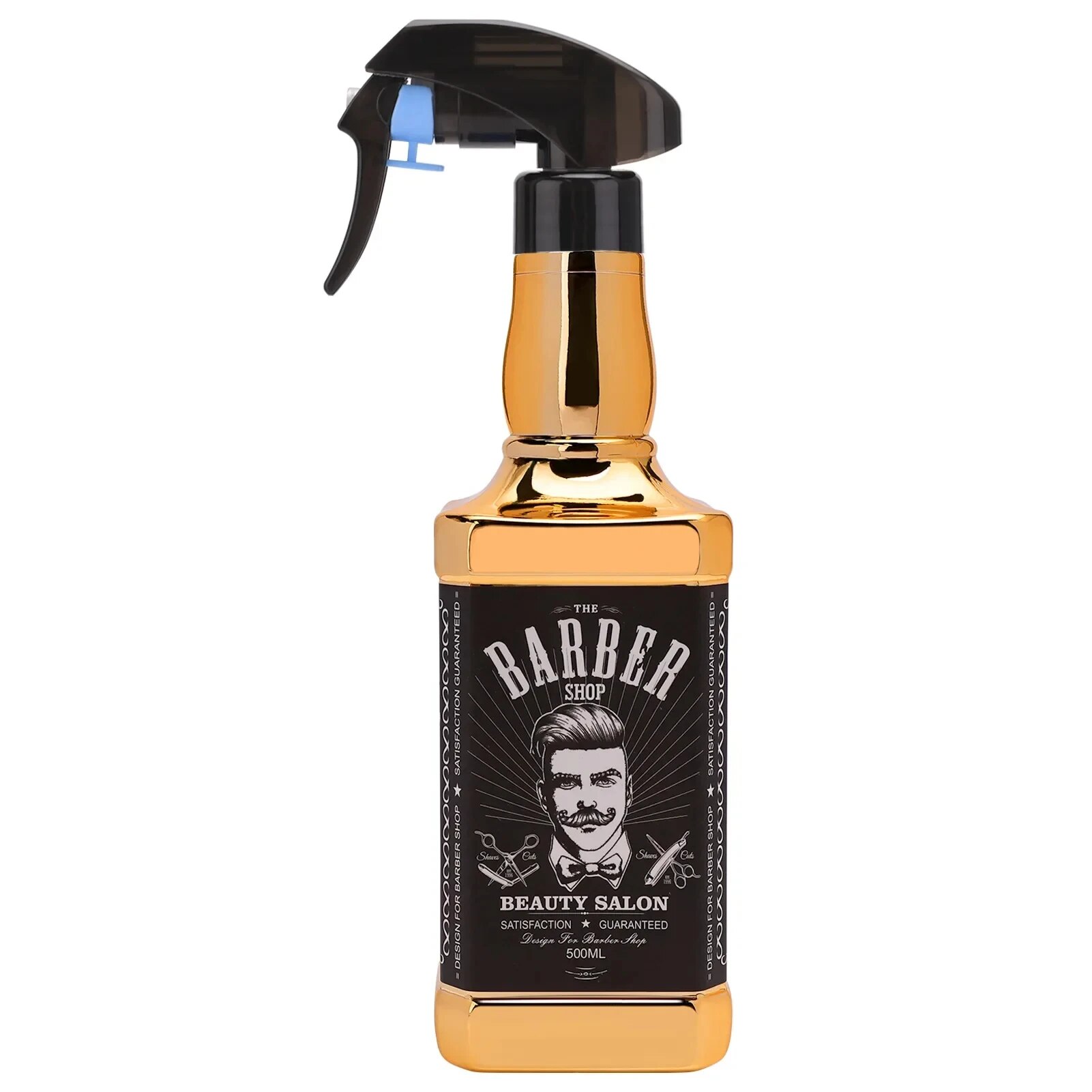 Botella de Spray de corte de pelo para peluquería, atomizador continuo vacío, rociador de agua para salón de belleza, accesorios de peluquería, herramientas de peluquero, 500ML: Blanco
