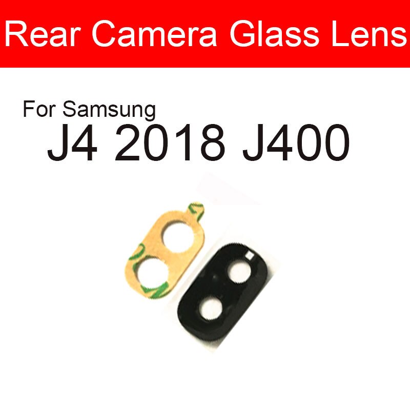 Cámara trasera de cristal para Samsung Galaxy J1 J2 J3 J5 J7 Pro , , , J337 J310 J330 J510 J530 J710 J730 + adhesivo: J4 2018 J400