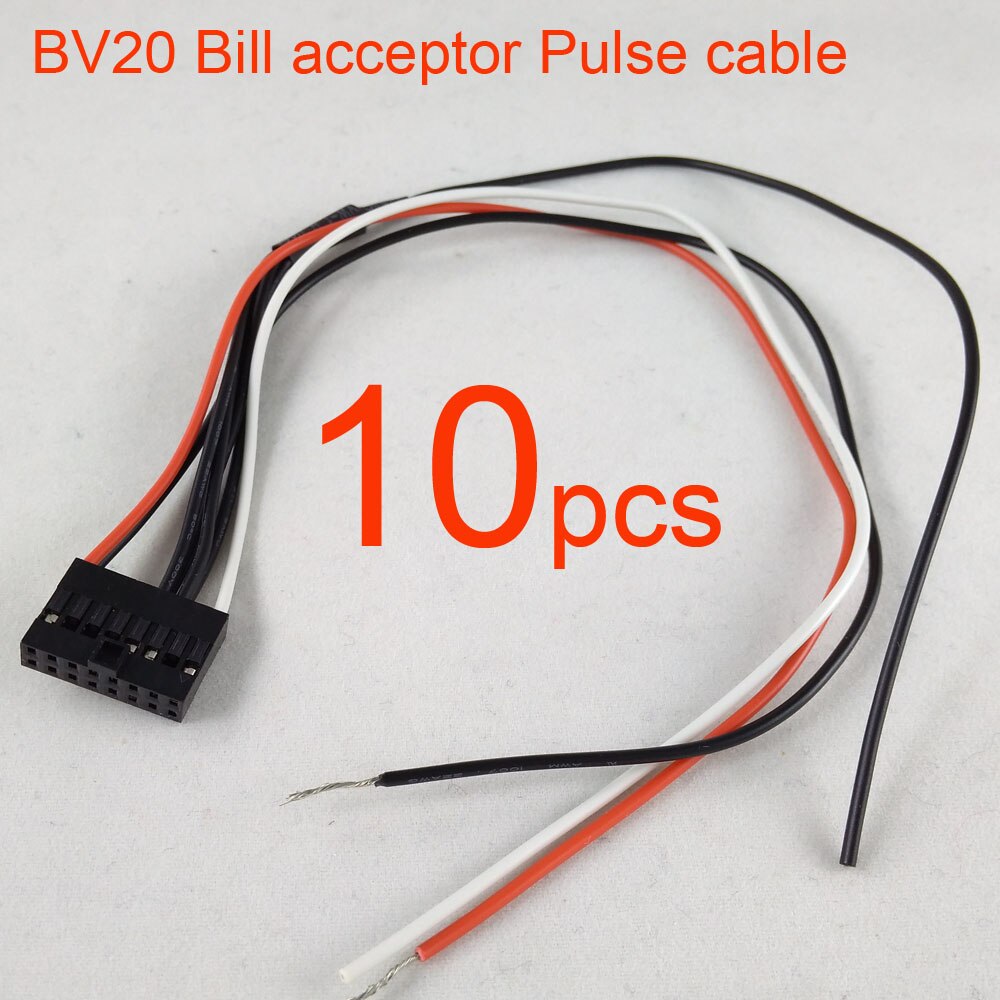 Bv20 regnings acceptor / regningsvalidator pulsgrænseflade kabelsele ledning 10 stk