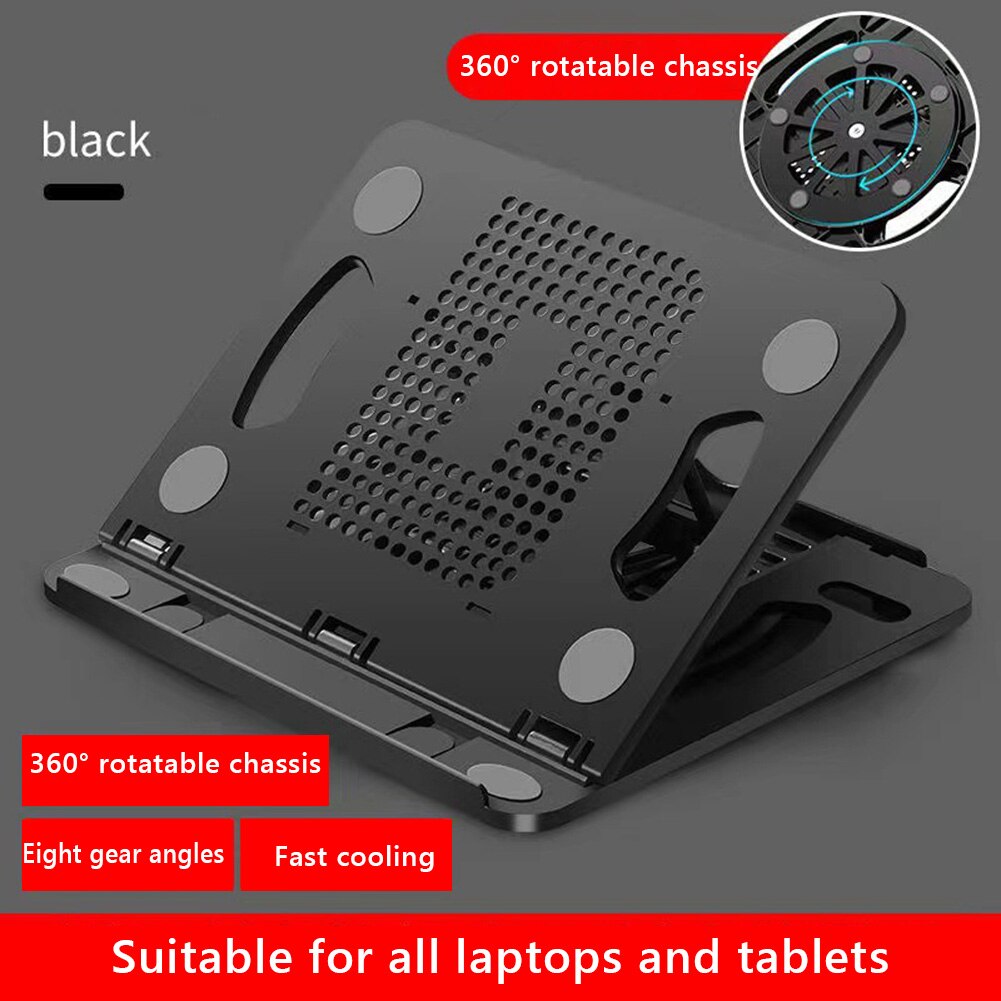 Tragbarer laptopständer, faltbare halterung, drehbare und verstellbare halterung für tablets, notebooks, mobiltelefone und computerzubehör