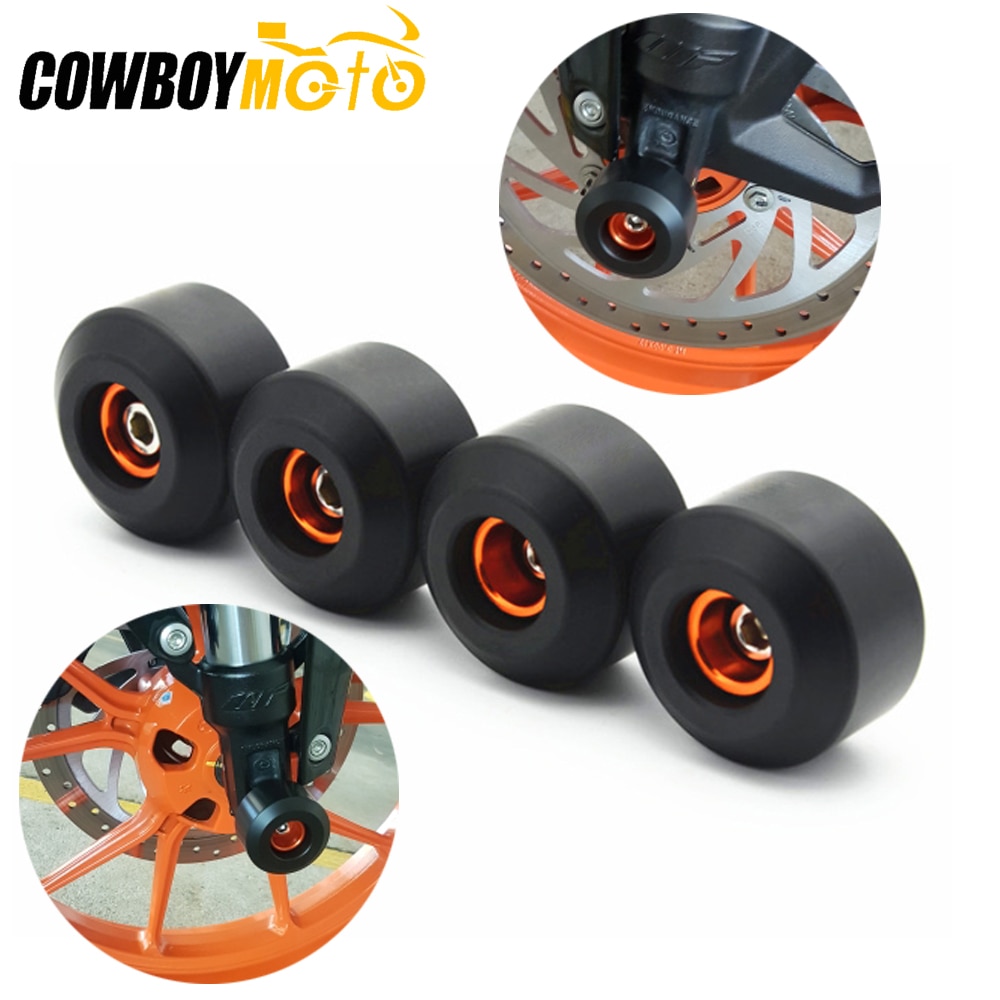 Cadre de fourche avant arrière | Pour KTM DUKE RC 390 DUKE 125/200 250 patins de Crash, cadre de fourche avant et arrière, curseurs