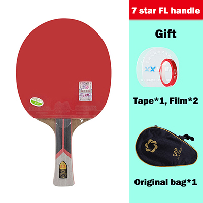 Friendship 729 King 7 Star Table Tennis Racket 7 Plywood Blade Ping Pong Bat Pips-in Pingpong Paddle for Fast Attack: King 7star FL