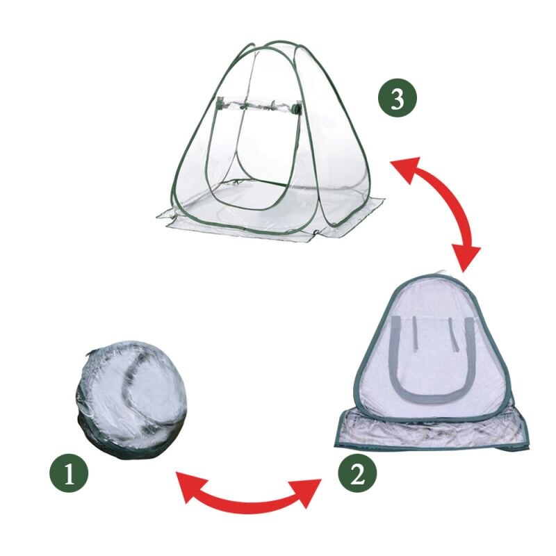 Invernadero carpa portátil pequeño de PVC transparente emergente casa jardinería planta cubierta refugio para de interior y al aire libre de plantación