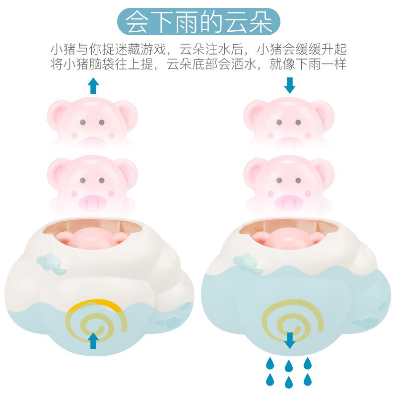 Kinderen Bad, Water Speelgoed, Wolken, Regent, Baby Leuk, Baby Biggen, Cloud Douches