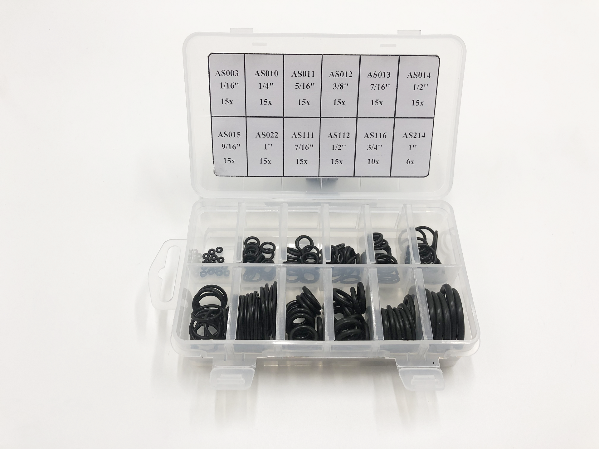 166Pcs Scuba Diving O-Ring Kit 12 Sizes Buna NBR 90 Duro Dive Hose Tank Valve Regulator Sealed Rings Swimming Diving O-Ring Kit