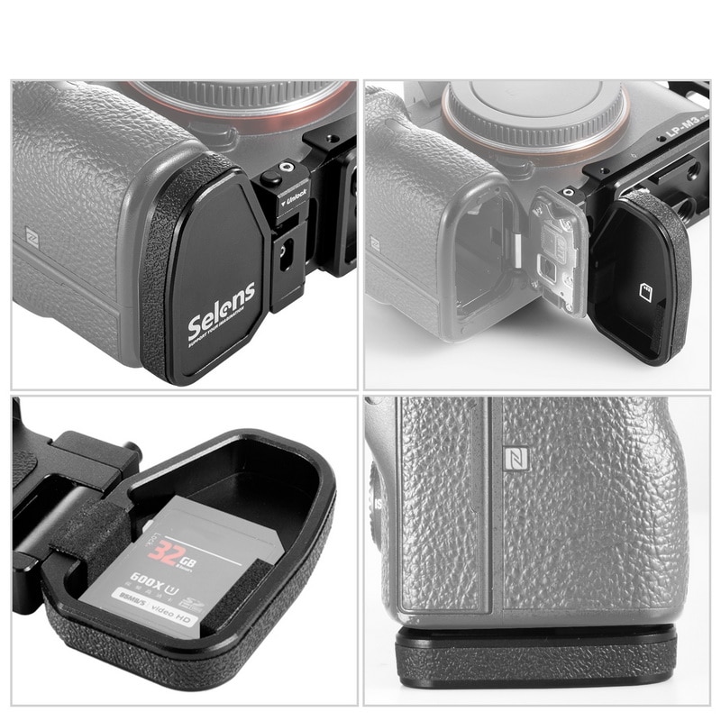 Selens A72 A73 A9 L Typ Kamera Käfig Rig Für Sony A7ii A7iii A9 Aluminium Legierung Käfig Quick Release Kit LP-M3