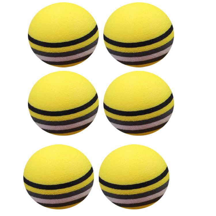 50 st / väska golfbollar eva skum mjuka svampbollar för golf / tennis träning enfärgad för utomhus golf träningsbollar