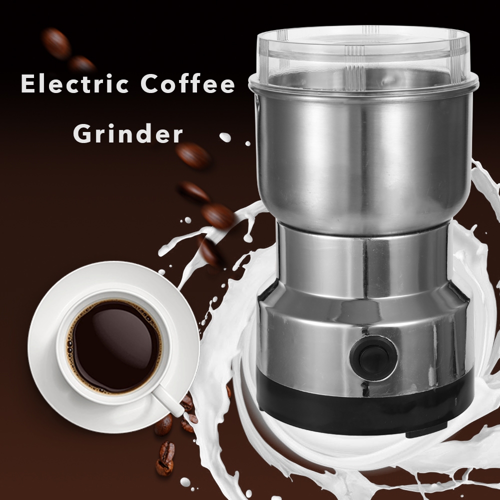 Elektrisk kaffekvern kraftige bønner krydder nøtterfrø kaffebønnekvern mølle urter nøtter kjøkken salt pepper kvern blender
