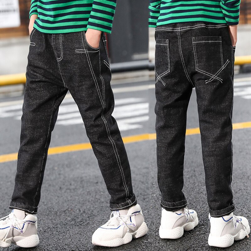 IENENS – Jeans en Denim pour enfants de 4 5 6 7 8 9 10 11 ans, pantalon de printemps et d'automne