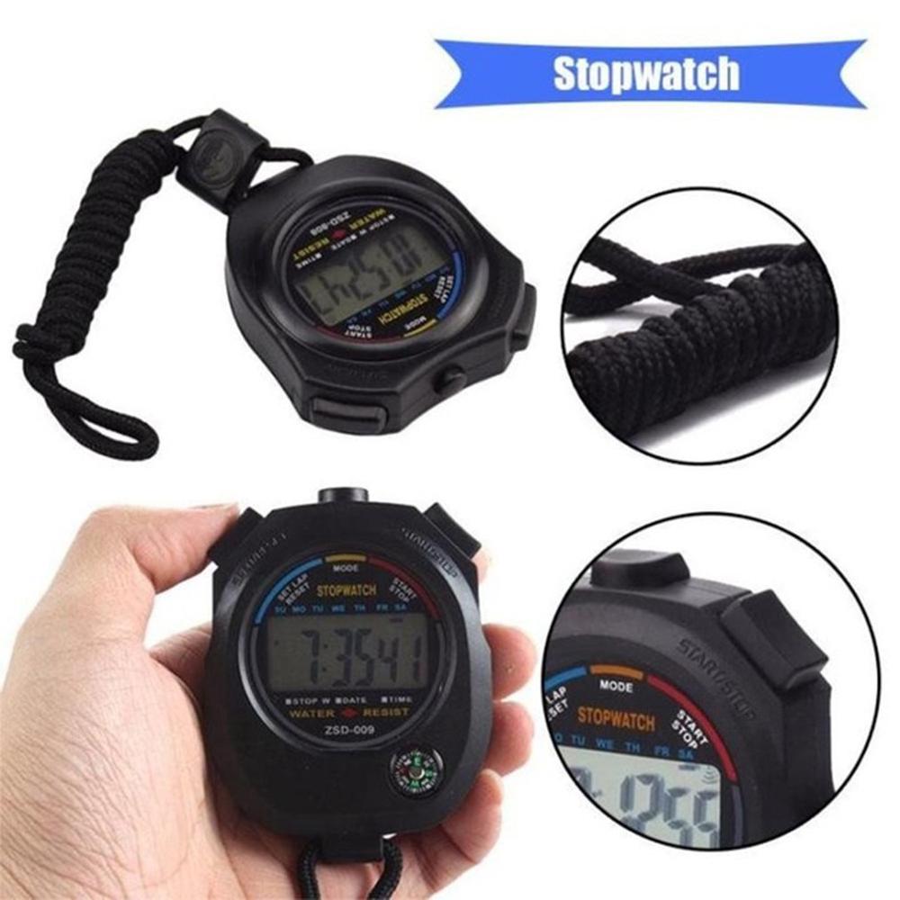 Running Waterproof Digital Lcd Stopwatch Game Chronograph Timer Counter Sports Alarm Sports Essential Products