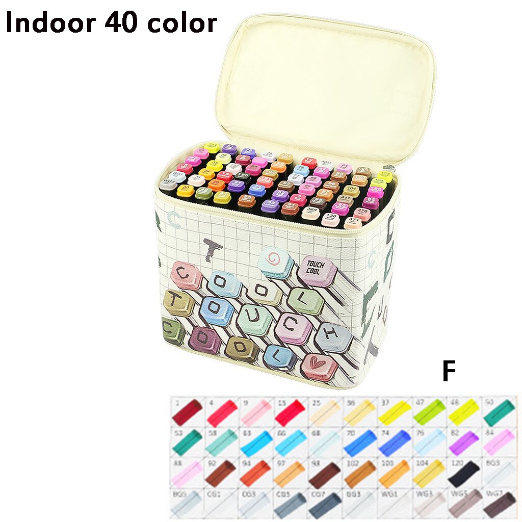 mark pen Painting Double Head colorful Mark Note Pen Set Office Supplies for all kinds of painting#904g40: F
