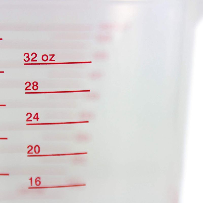 BMBY-3pc Plastic Maatbeker Set Grote 4 Cup, 2 Cup En 1 Cup Capaciteit Bpa Gratis Meten Bekers Met Schuine Grip Essentieel K