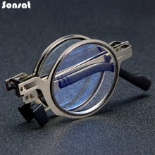 Metall Runde Klapp Lesebrille Männer Blau Licht Computer Grad Gläser Schmale Brillen Rahmen Für Männer gafas + 3,5