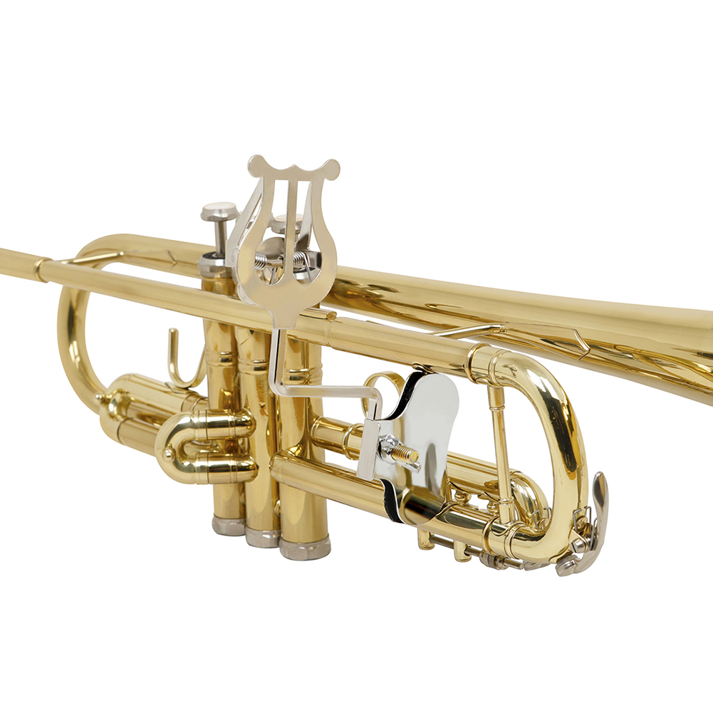 Pocket Trumpet Clip Sheet Music Holder Clip-on Stand Saxophone Trumpet Trombone Clarinet Marching Spectrum Clamp-On