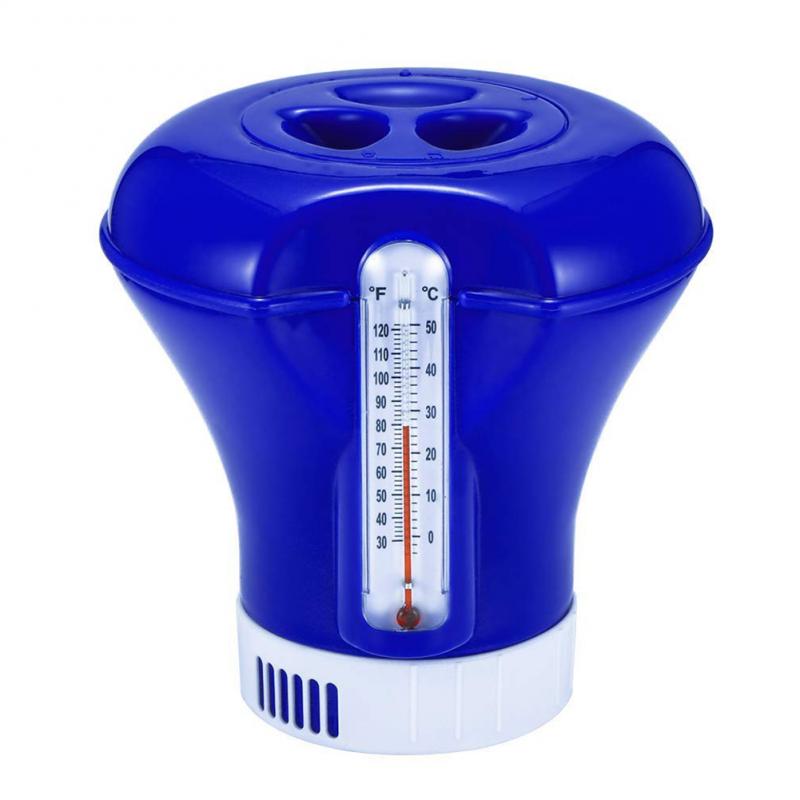 Automatic Floating Swimming Pool Chlorine Automatic Dispenser Pump With Thermometer Disinfection Swimming Pool Cleaning Tool: K-1068