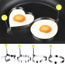 Newest Fried Egg Pancake shaper Stainless Steel Shaper Mould Mold Kitchen Rings Heart