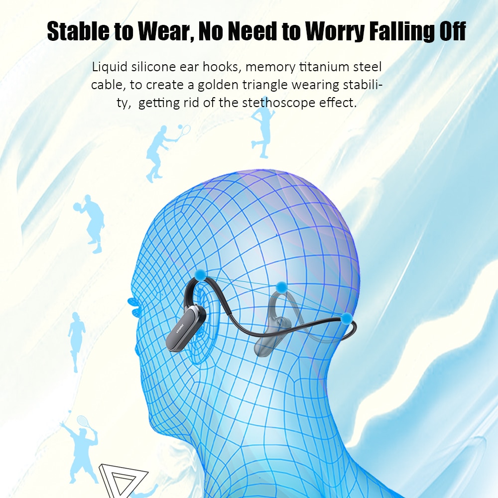 Ucomx G56 Sport Bluetooth Hoofdtelefoon Open-Ear Draadloze Koptelefoon 10H Afspelen Bluetooth Headsets Voor Iphone Samsung Xiaomi