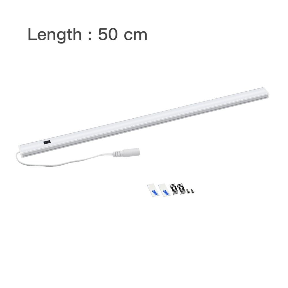 Dimmable Hand scan sensor LED Bar Light Wall Lamp Bedroom wardrobe Led Lighting Tube Wine cooler Lamp Kitchen Lamp Table Lamp: 1x50cm-no adapter