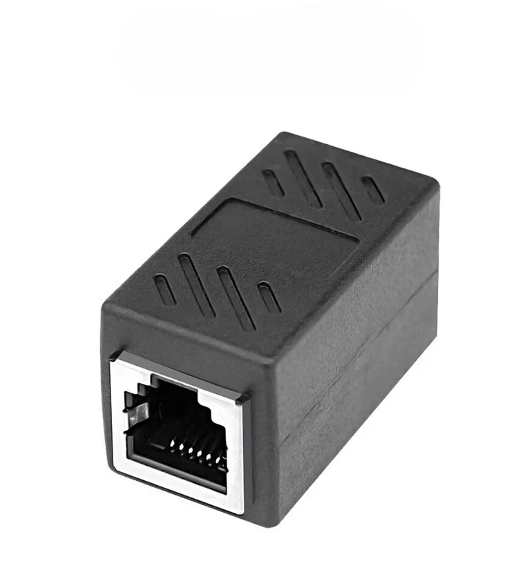 Nettverk  rj45 kabel havn nettverkskabel splitter forlenger plugg adapter kontakt  (8 kjerner) delt i til splitter: Rød