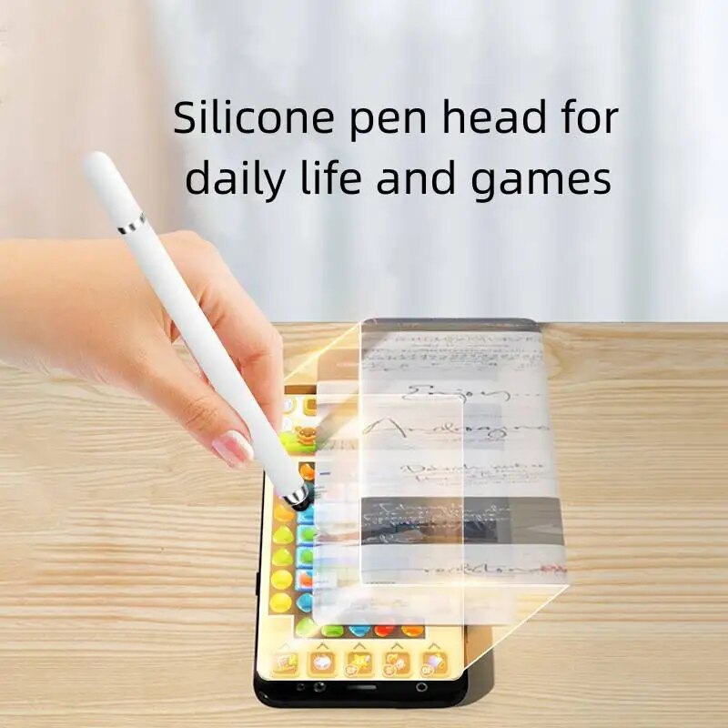 Lápiz óptico Universal 2 en 1 para pantalla táctil, lápiz óptico para teléfono Android, bolígrafo táctil Universal para tableta