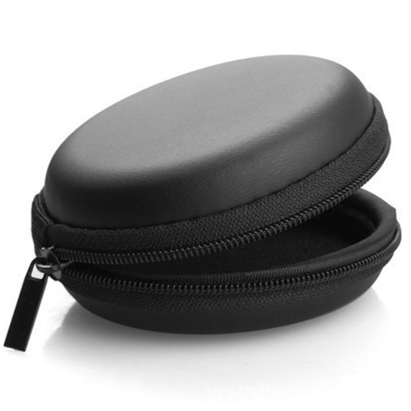 Kopfhörer fallen PU Leder Kopfhörer Lagerung Kasten Schutzhülle USB Kabel Veranstalter Ohrhörer Tasche Reißverschluss fest Kopfhörer Tasche